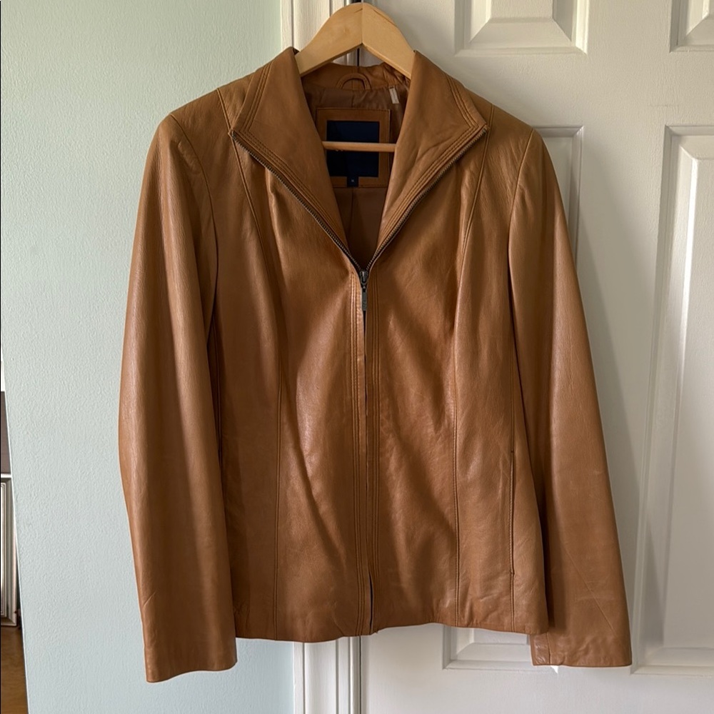 Women's Tan Leather Jacket